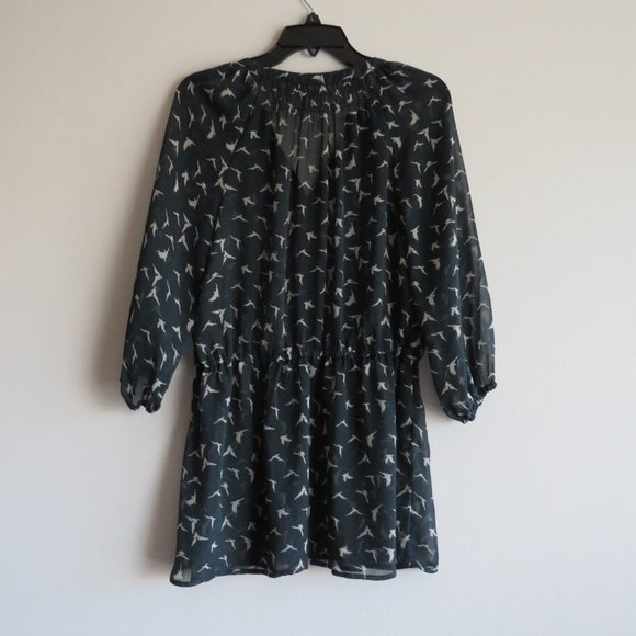 MOSSIMO Supply Co. Blouse Utility & Style Sheer 3/4 Sleeves Women’s Blouse XL - Picture 6 of 8